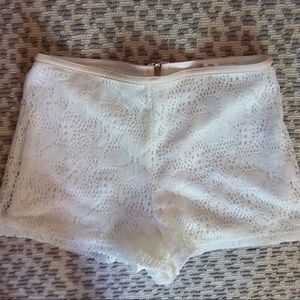 Mimi Chica White Lace Shorts